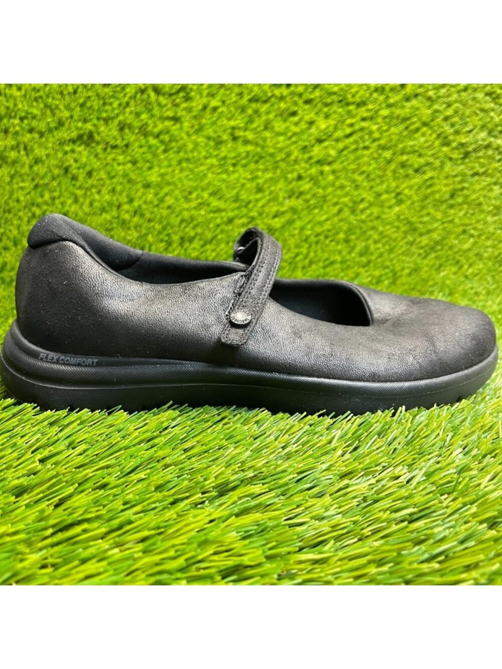 Skechers On The Go Flex Whisper Womens Size 7.5 Black Casual Slip On Flats Shoes